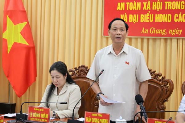 Phó Chủ tịch Quốc hội: An Giang phải bảo đảm tuyệt đối an toàn cho cuộc bầu cử