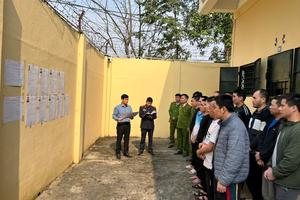 Cao Bằng: VKSND các khu vực tăng cường kiểm sát, tuyên truyền bảo đảm quyền bầu cử tại các phân trại tạm giam