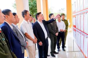 Bí thư Tỉnh ủy Nghệ An kiểm tra công tác chuẩn bị bầu cử tại cơ sở