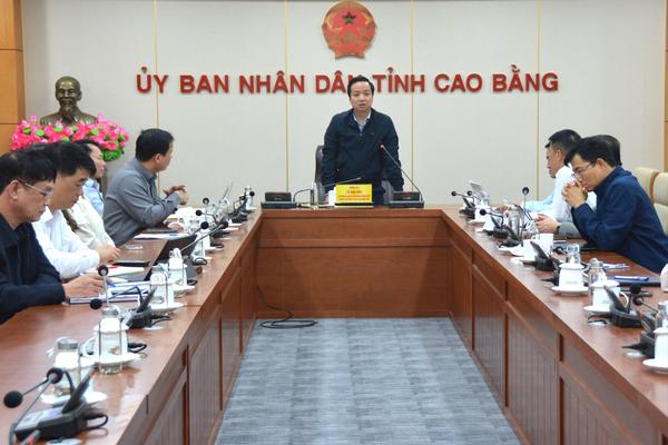 Chủ tịch UBND tỉnh Cao Bằng Lê Hải Hoà: Không để thiếu nhiên liệu làm chậm tiến độ dự án trọng điểm