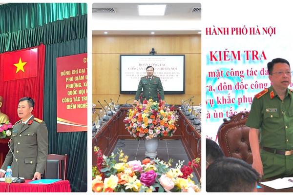 Lãnh đạo Công an TP Hà Nội: Kiểm tra công tác bảo đảm an ninh, trật tự phục vụ bầu cử