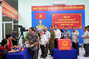 Cà Mau: Đến 19h ngày 15/3, 99,84% cử tri đã bỏ phiếu