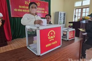 Nghệ An: Tỷ lệ cử tri đi bầu cử đạt 99,76%