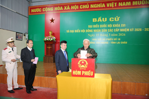 Lai Châu: 99,5% cử tri hoàn thành quyền công dân trong "Ngày hội non sông"