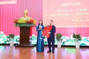 Bộ Chính trị điều động nhân sự cấp cao: Đà Nẵng có tân Phó Bí thư Thành ủy