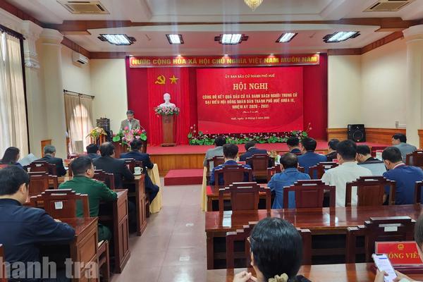 Công bố kết quả bầu cử và danh sách người trúng cử đại biểu HĐND thành phố Huế khóa IX, nhiệm kỳ 2026 -2031