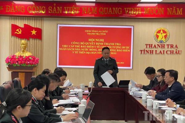 Lai Châu công bố quyết định thanh tra việc cấp thẻ bảo hiểm y tế