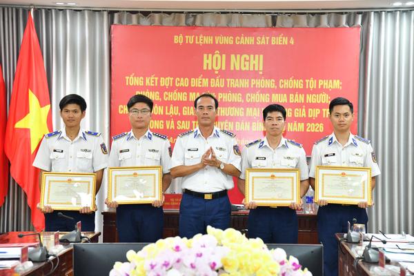 Bộ Tư lệnh Vùng Cảnh sát biển 4: Đấu tranh hiệu quả với tội phạm dịp Tết Bính Ngọ 2026