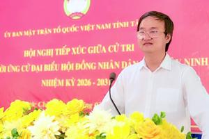 Chánh Thanh tra tỉnh Tây Ninh Phan Huỳnh Quốc Vinh trúng cử đại biểu HĐND tỉnh khóa XI