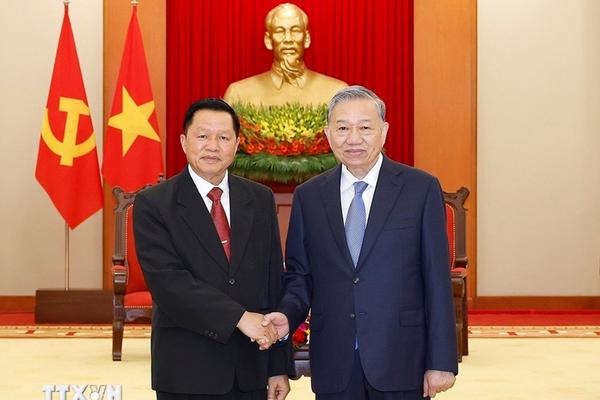 Tổng Bí thư Tô Lâm: Việt Nam ưu tiên cao nhất tăng cường hợp tác toàn diện với Lào