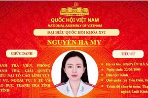 Hà Tĩnh: Thanh tra viên Nguyễn Hà My trúng cử Đại biểu Quốc hội khóa XVI