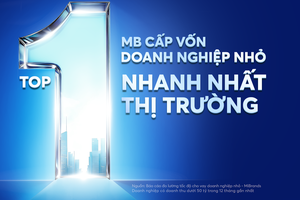 MB xếp hạng Top 1 về tốc độ giải ngân theo MiBrand Việt Nam