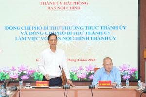 Ban Nội chính Thành uỷ Hải Phòng đôn đốc xử lý các vụ án tham nhũng
