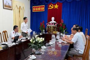 Thanh tra tỉnh Cà Mau kiểm tra 2 công trình xây dựng tại xã Cái Đôi Vàm