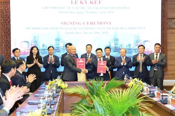 Thanh Hóa ký loạt biên bản ghi nhớ hơn 36.800 tỷ đồng, mở rộng không gian thu hút đầu tư