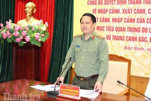 Thanh tra Bộ Công an: Công bố quyết định thanh tra đối với UBND tỉnh Bắc Ninh