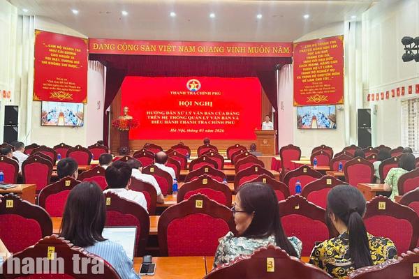 Hội nghị triển khai vận hành chính thức luồng xử lý văn bản của Đảng