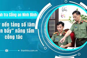 Thanh tra Công an Ninh Bình: Lấy nền tảng số làm “đòn bẩy” nâng tầm công tác