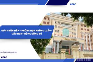 Đưa phần mềm "Phòng họp không giấy" vào hoạt động đồng bộ