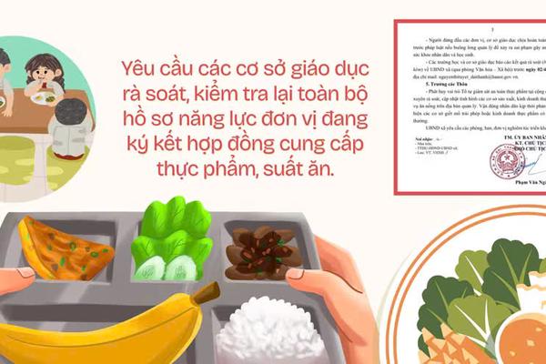 Bếp ăn trường học: "Lá chắn" 3 lớp tại xã Đại Thanh