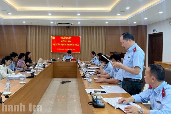 Cao Bằng: Thanh tra công tác quản lý viên chức, tài chính tại Trường THPT TP Cao Bằng