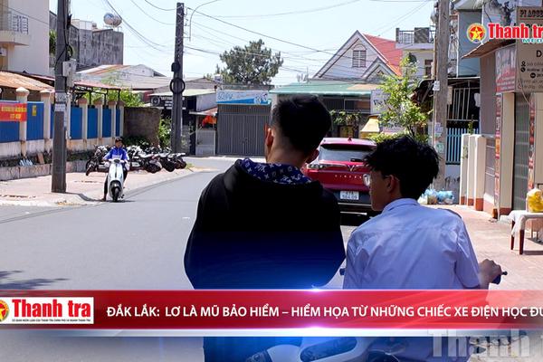 Lơ là mũ bảo hiểm - Hiểm họa từ những chiếc xe đạp điện học đường