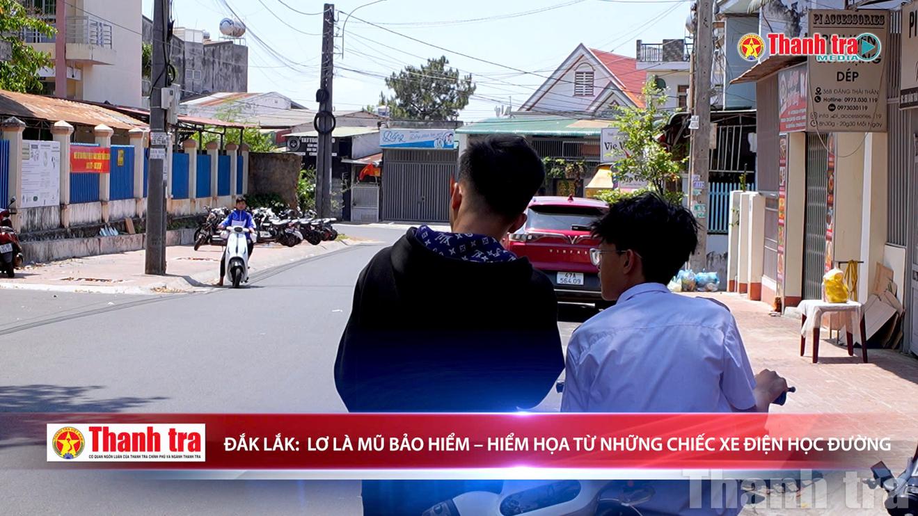 Lơ là mũ bảo hiểm - Hiểm họa từ những chiếc xe đạp điện học đường