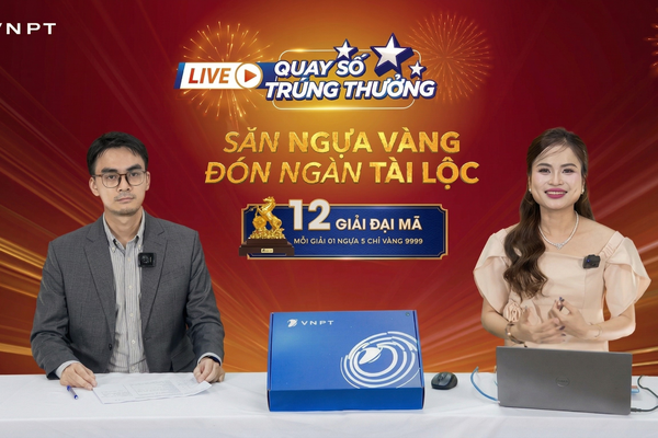 Lộ diện thêm 3 chủ nhân "Ngựa Vàng 9999" trong livestream của VNPT VinaPhone