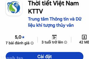Ứng dụng Thời tiết Việt Nam sẽ cảnh báo lũ quét, sạt lở đất