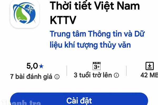 Ứng dụng Thời tiết Việt Nam sẽ cảnh báo lũ quét, sạt lở đất