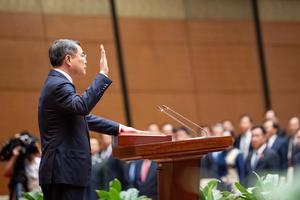 Toàn cảnh lễ tuyên thệ nhậm chức của Thủ tướng Lê Minh Hưng