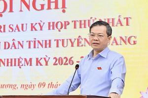 Chủ tịch HĐND tỉnh Tuyên Quang: “Rõ người, rõ việc, rõ thời gian” để giải quyết dứt điểm kiến nghị của cử tri