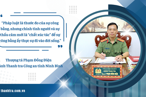 Chánh Thanh tra Công an Ninh Bình: Giải quyết khiếu nại, tố cáo không thể “đóng khung” tư duy theo lối mòn