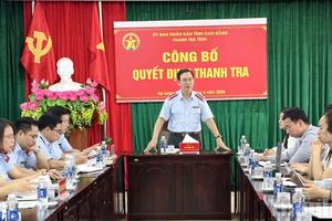 Cao Bằng: Thanh tra trọng điểm nông thôn mới, khoáng sản và y tế trong quý II