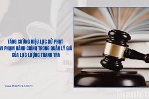 Tăng cường hiệu lực xử phạt vi phạm hành chính trong quản lý giá của lực lượng thanh tra