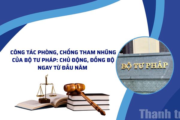 Công tác phòng, chống tham nhũng của Bộ Tư pháp: Chủ động, đồng bộ ngay từ đầu năm