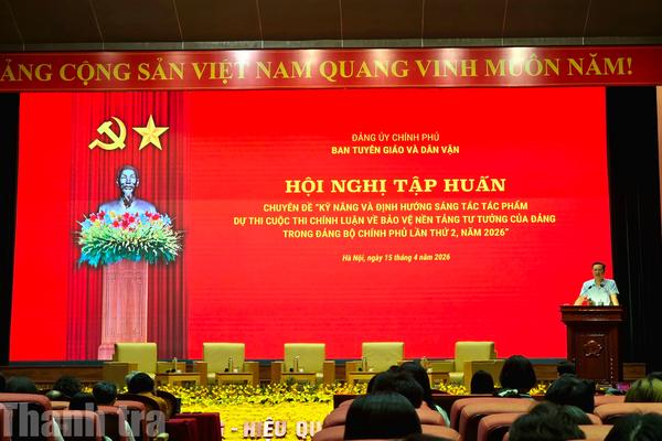 Tập huấn kỹ năng sáng tác tác phẩm chính luận: Gợi mở cách viết trúng, đúng và thuyết phục để bảo vệ nền tảng tư tưởng của Đảng