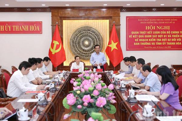 Sau giám sát, Thanh Hóa bước vào đợt kiểm tra với 4 nội dung trọng tâm