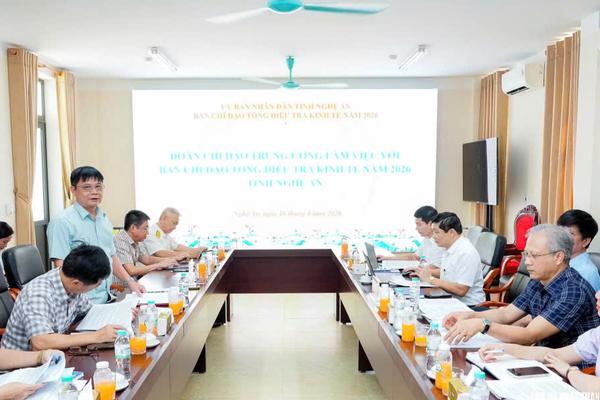 Nghệ An siết tiến độ, nâng chất lượng Tổng điều tra kinh tế 2026