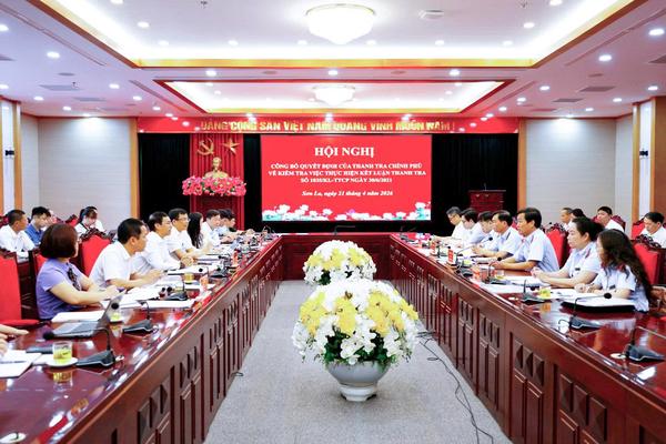 Thanh tra Chính phủ kiểm tra việc thực hiện kết luận thanh tra tại Sơn La