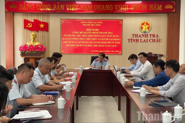 Lai Châu: Thanh tra quản lý nhân sự, tài chính tại Sở Văn hóa Thể thao và Du lịch