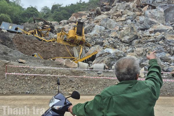 Thái Nguyên: Tiềm ẩn mất an toàn sau sạt lở mỏ đá tại xã Cẩm Giàng