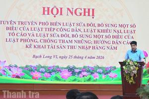 Thanh tra thành phố Hải Phòng: Tổ chức tập huấn nghiệp vụ tại đặc khu Bạch Long Vĩ