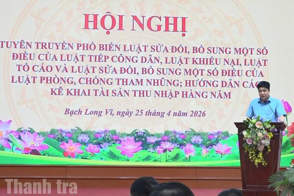 Thanh tra thành phố Hải Phòng: Tổ chức tập huấn nghiệp vụ tại đặc khu Bạch Long Vĩ