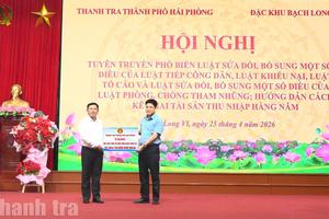 Thanh tra thành phố Hải Phòng: Trao hỗ trợ tại đặc khu Bạch Long Vĩ