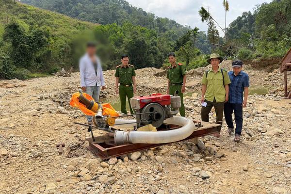 Đà Nẵng: Triệt phá điểm khai thác vàng trái phép