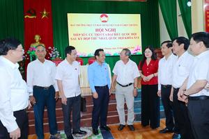 Bí thư Tỉnh ủy Thanh Hóa tiếp xúc cử tri tại xã Biện Thượng