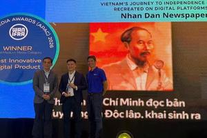 Báo Nhân Dân đoạt "cú đúp" tại giải Báo chí Kỹ thuật số châu Á 2026