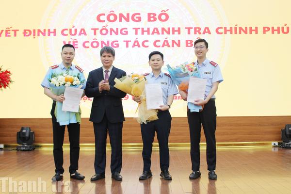 Thanh tra Chính phủ công bố các quyết định bổ nhiệm cán bộ lãnh đạo cấp vụ, cục
