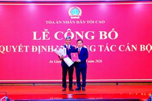 Công bố Quyết định bổ nhiệm Chánh án TAND tỉnh An Giang